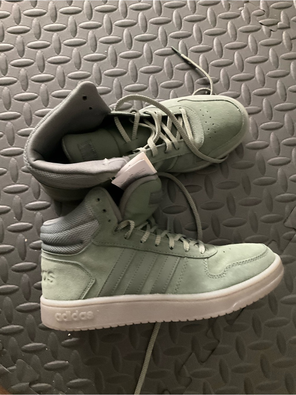 Olive Green Suede Adidas Sneakers
